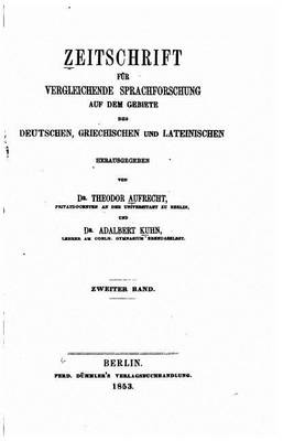 Book cover for Zeitschrift fur vergleichende Sprachforschung