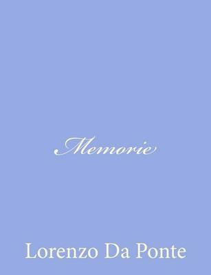 Book cover for Memorie