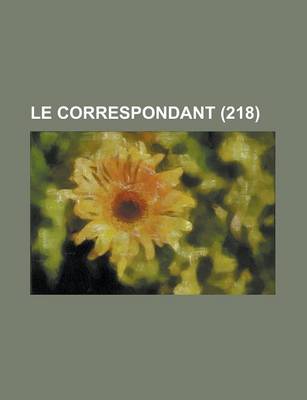 Book cover for Le Correspondant (218)