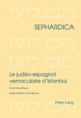 Cover of Le Judeo-Espagnol Vernaculaire d'Istanbul