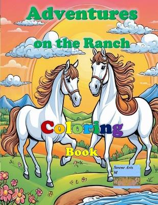 Book cover for Adventures on the Ranch Coloring Book