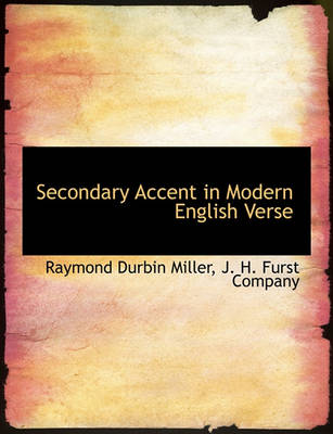 Book cover for Secondary Accent in Modern English Verse