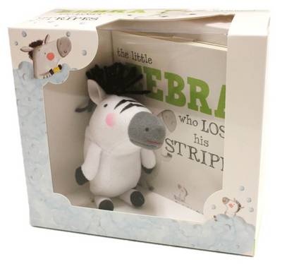 Book cover for The Little Zebra Who Lost His Stripes Book & Plush