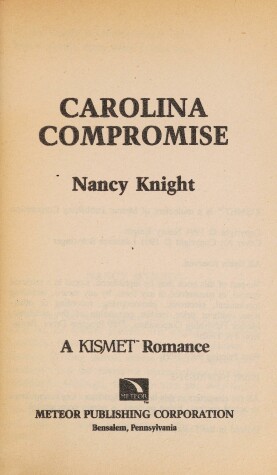 Book cover for Carolina Compromise