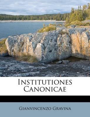 Book cover for Institutiones Canonicae