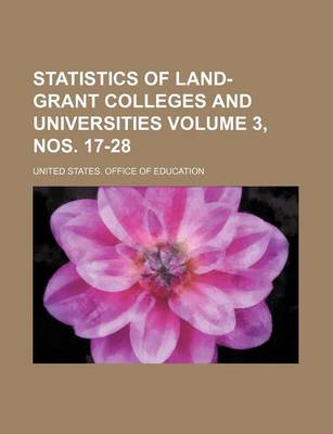 Book cover for Statistics of Land-Grant Colleges and Universities Volume 3, Nos. 17-28