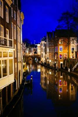 Book cover for Night on the Canal in Utrecht Holland Journal