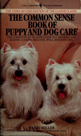 Book cover for The Common Sense Book of Puppy and Dog Care