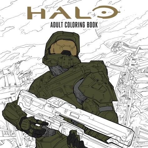 Book cover for Halo Coloring Book