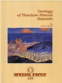 Cover of Geology of Titanium-mineral Deposits