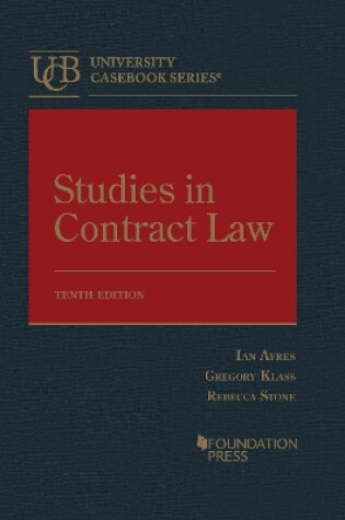 Cover of Studies in Contract Law
