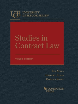 Book cover for Studies in Contract Law