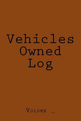 Book cover for Vehicles Owned Log