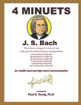 Book cover for Four Minuets by J.S. Bach