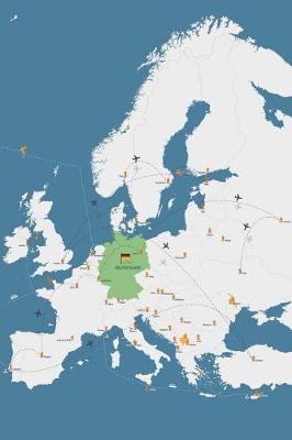 Book cover for A Map of Europe with Germany in Green Journal