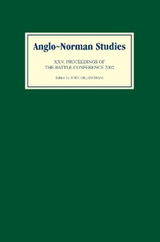 Cover of Anglo-Norman Studies XXV