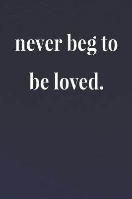Book cover for Never Beg To Be Loved