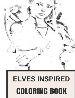 Book cover for Elves Inspired Coloring Book