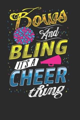 Book cover for Bows and Bling it's a Cheer Thing