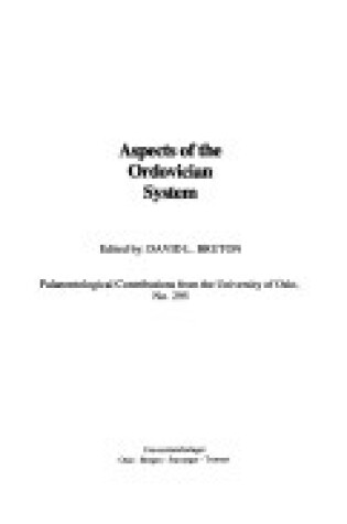 Cover of Aspects of the Ordovician System