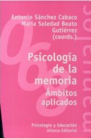 Cover of Psicologia de La Memoria - Ambitos Aplicados