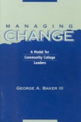 Cover of Managing Change