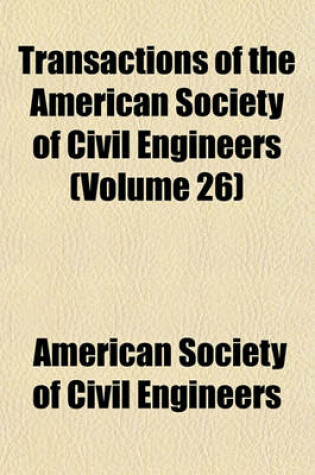 Cover of Transactions of the American Society of Civil Engineers Volume N . 13