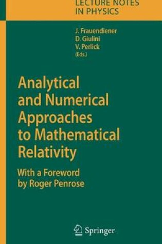 Cover of Analytical and Numerical Approaches to Mathematical Relativity. Lecture Notes in Physics, Volume 692.