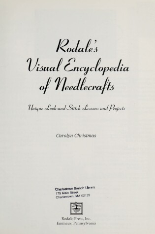 Cover of Rodale's Visual Encyclopedia of Needlecrafts