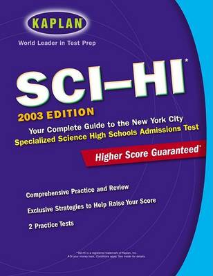 Book cover for Kaplan Sci-Hi Admissions Test 2003