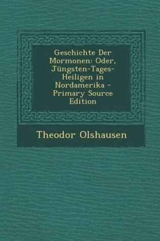 Cover of Geschichte Der Mormonen