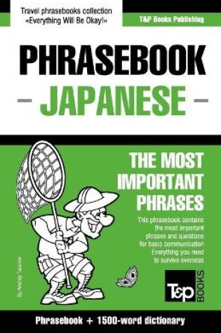 Cover of English-Japanese phrasebook and 1500-word dictionary