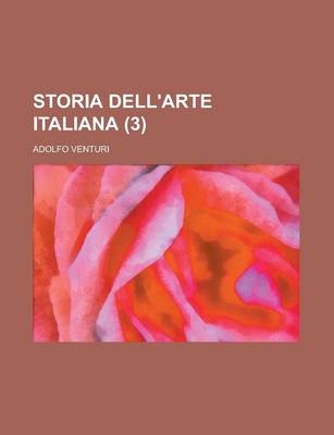 Book cover for Storia Dell'arte Italiana (3 )