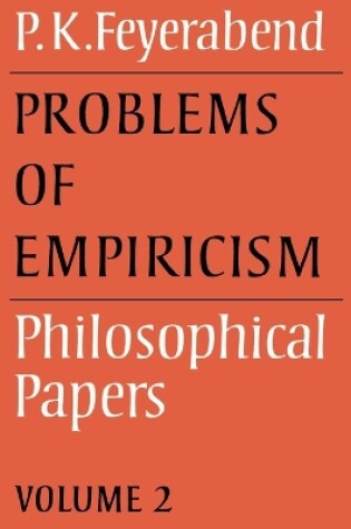 Cover of Problems of Empiricism: Volume 2