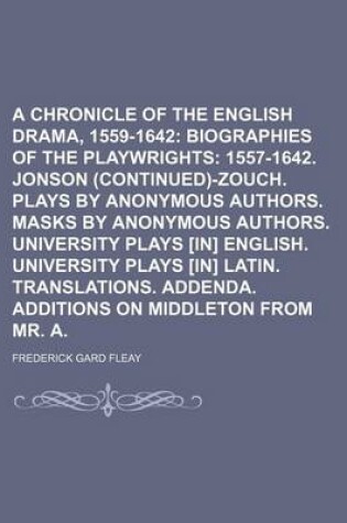 Cover of Biographies of the Playwrights Volume 2