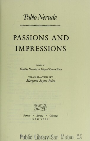 Book cover for Passions and Impressions