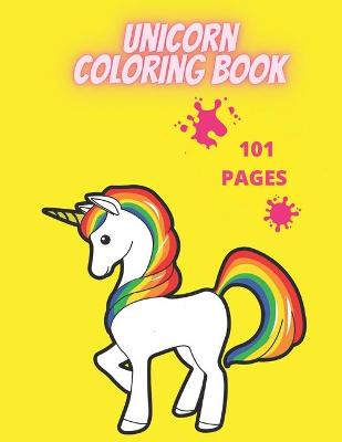 Book cover for Unicorn Coloring Book