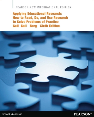 Book cover for Applying Educational Research: Pearson New International Edition