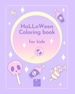 Book cover for Halloween coloring book for kids