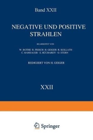 Cover of Negative und Positive Strahlen