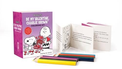 Book cover for Peanuts: Be My Valentine, Charlie Brown Coloring Kit