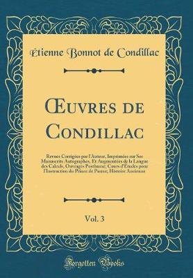 Book cover for Oeuvres de Condillac, Vol. 3