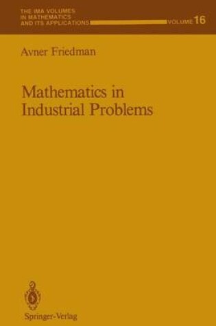 Cover of The Ima Volumes in Mathemtics and Its Applications