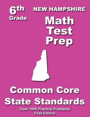 Book cover for New Hampshire 6th Grade Math Test Prep