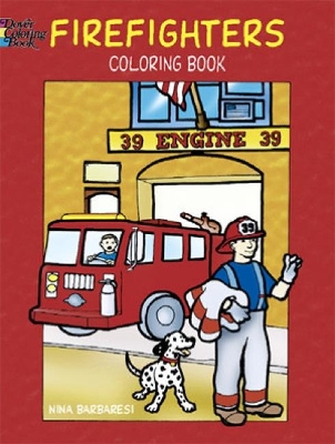 Book cover for Firefighters Coloring Book