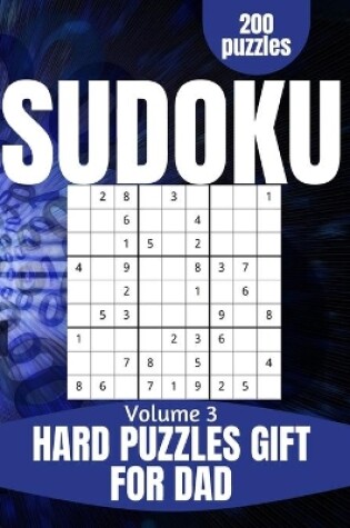 Cover of Hard Sudoku Book Gift For Dad