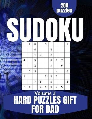 Cover of Hard Sudoku Book Gift For Dad