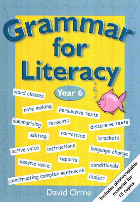Book cover for Grammar for Literacy Year 6