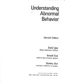 Book cover for Understanding Abnormal Behaviour