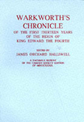 Book cover for Warkworth's Chronicle